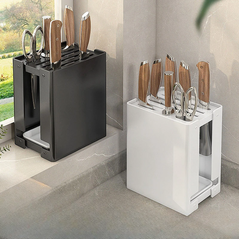 

Новый Кухонный держатель для ножей SH Aoliviya Sh, держатель для ножей из нержавеющей стали, стеллаж для хранения, бытовой многофункциональный держатель для ножей