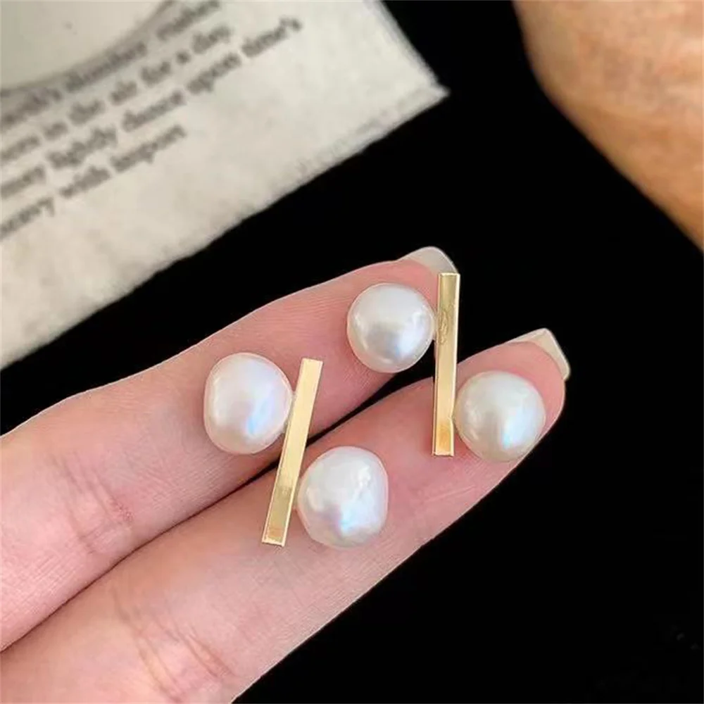 

S925 Sterling Silver Earring Hooks Accessories Gold Silver Ear Studs Ear Hooks Wire For Pearl Earrings Jewelry Making Findings