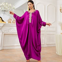 batwing sequins plus size abaya woman dubai 2022 diamonds eid mubarak islamic saudi arabian muslim abaya simple ramadan jalabiya