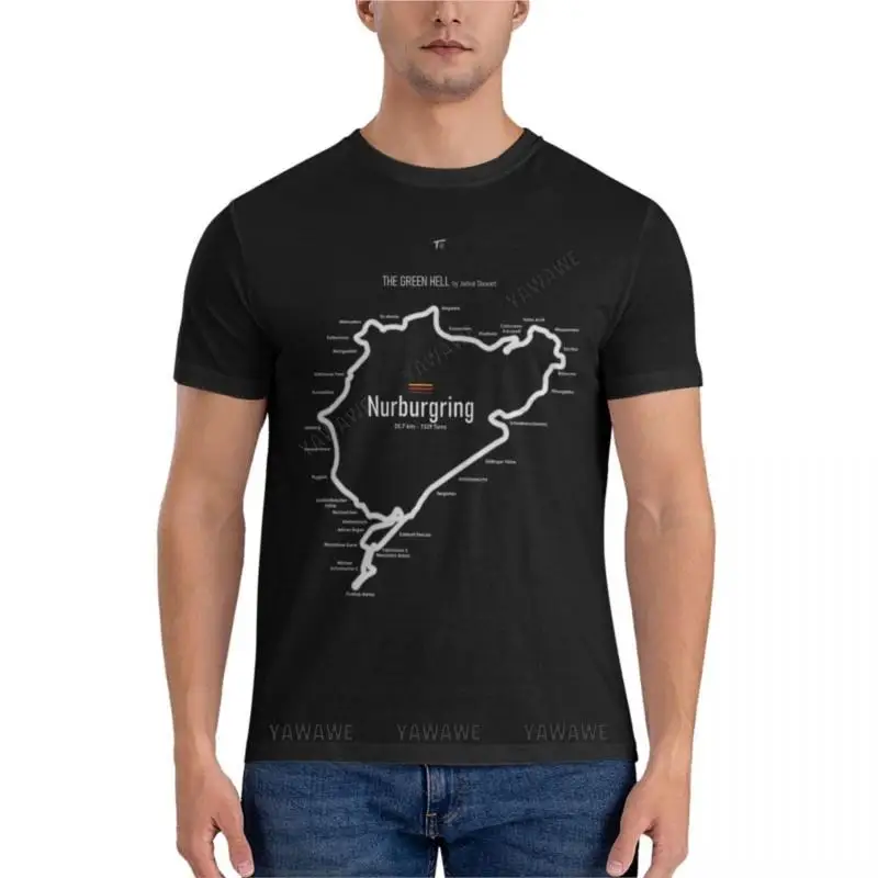 

Nurburgring Classic T-Shirt mens clothing Short sleeve tee mens vintage t shirts hippie clothes black tshirt men summer tops