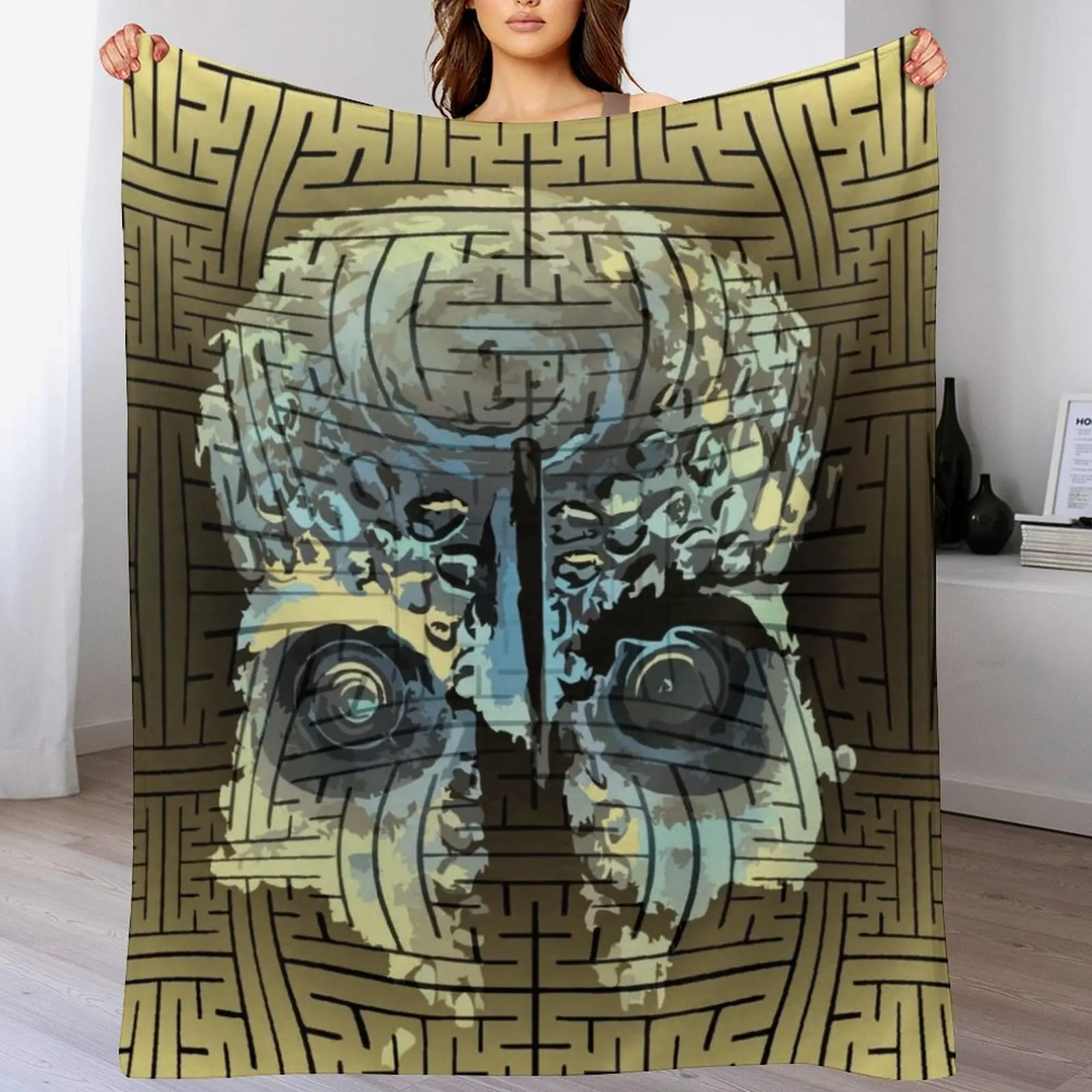 Одеяло sayagata с золотым черепом Папуа для косплея