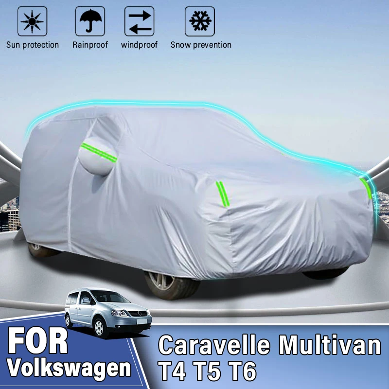

Full Car Cover MPV Outdoor Protection Car Snow Sunshade Waterproof Dust FOR Volkswagen VW Caravelle Multivan T4 T5 T6