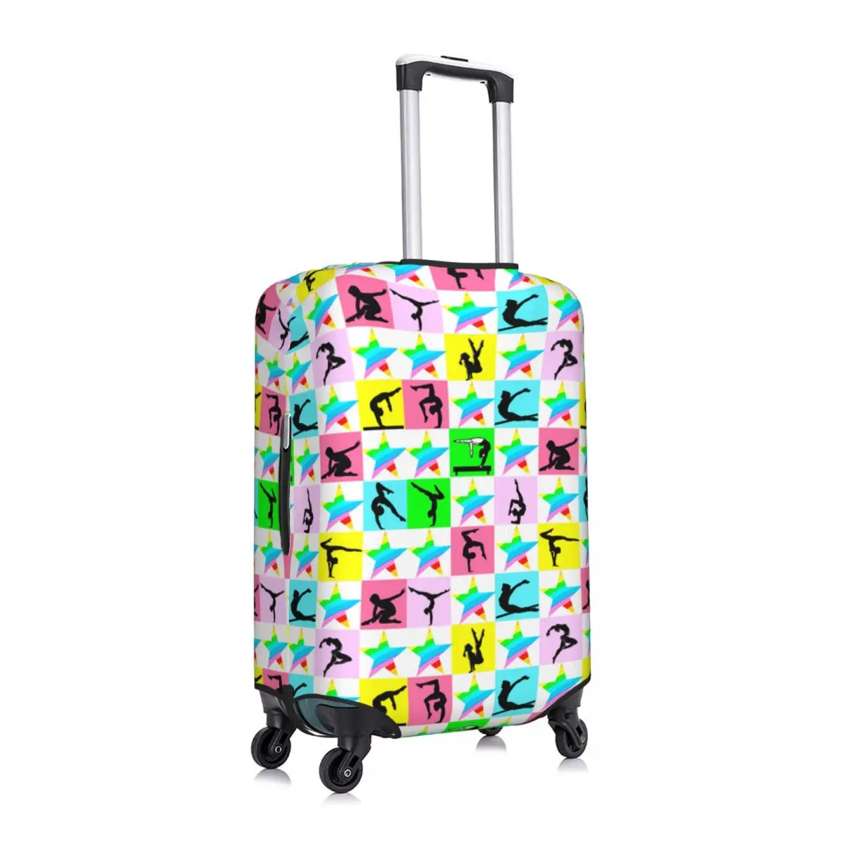 

Fierce Gymnast Luggage Cover Spandex Suitcase Protector Fits 19-21 Inch