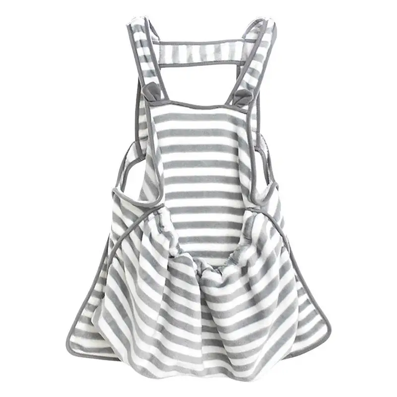 

Soft Cat Carrier Breathable Coral Kittens Velvet Wrap Hands-Free Pet Apron With Cute Rabbit Ears Kittens Cozy Sleeping Resting