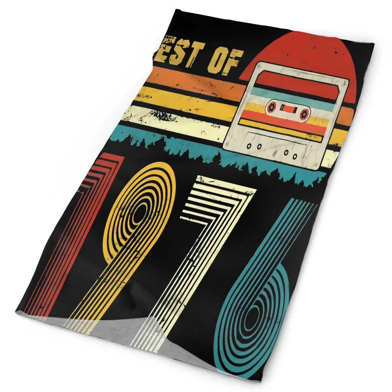 

45Th Bday Gifts Best Of 1976 Men's Bandana Mask Ski Balaclava Hat Balaclava Mask Tourism Scarf Ski Equipment Bandana With Ears