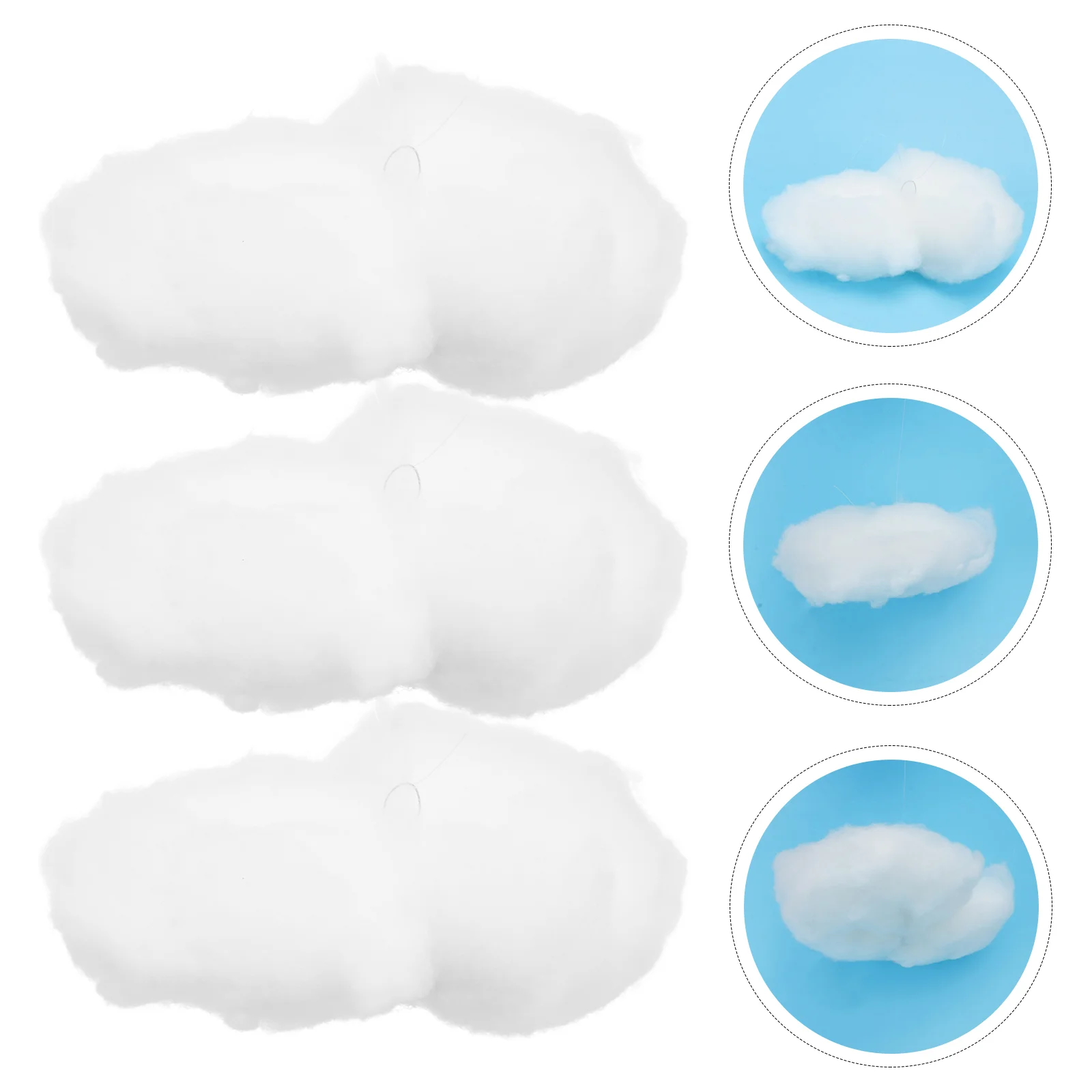 

Cloud Decor Hanging Pendant Decorations Artificial Ornament Fake Party Wall White 3D Signs Cotton Shade Ceiling Props Nursery