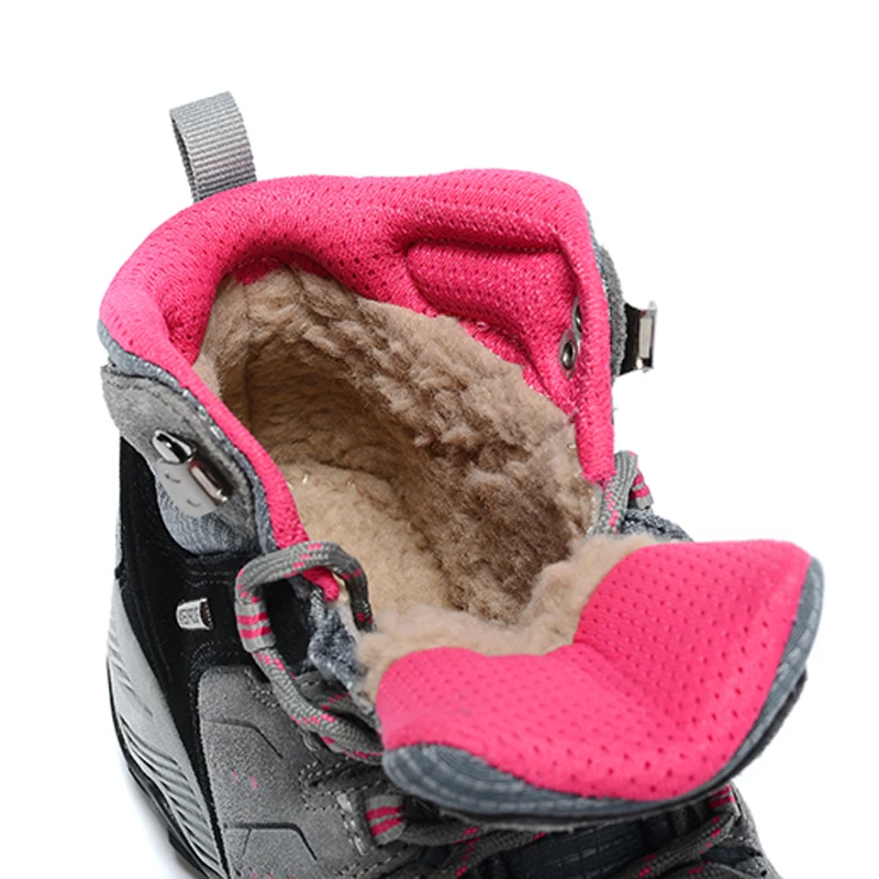 Xiaomi SALUDAS Hiking Shoes Men Women Fur Warm Climbing Boots Outdoor Camping Hunting Sneakers Waterproof Leather Work Boots