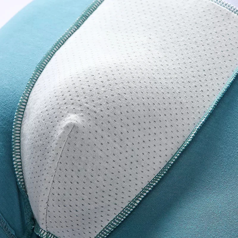 LANGSHA 4Pcs/Set Men Boxer Shorts Cotton Breathable Underwear Soft Solid Man Boxershorts Seamless Confort Male Panties L-3XL