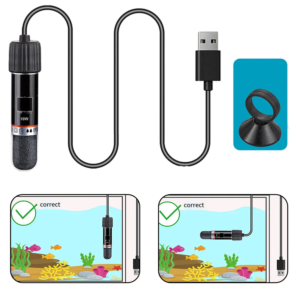 Для настольных аквариумов небольшой аквариумный обогреватель USB-нагреватель для