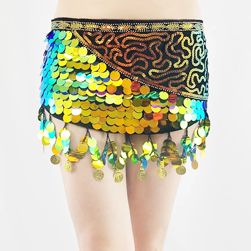 Аксессуары для женского танцевального костюма с блестками блестящий