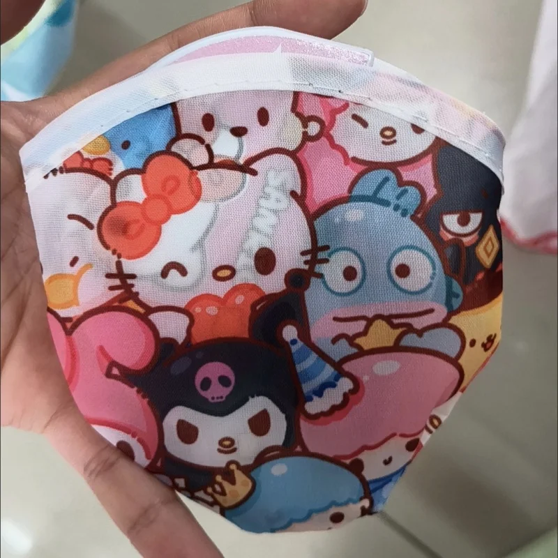Портативный складной вентилятор Kawaii Sanrio с персонажами Куроми и Май Мелоди, летний уличный вентилятор для путешествий, подарок для девочек (art.: 3920d96cf8300) - 3920d96cf8300