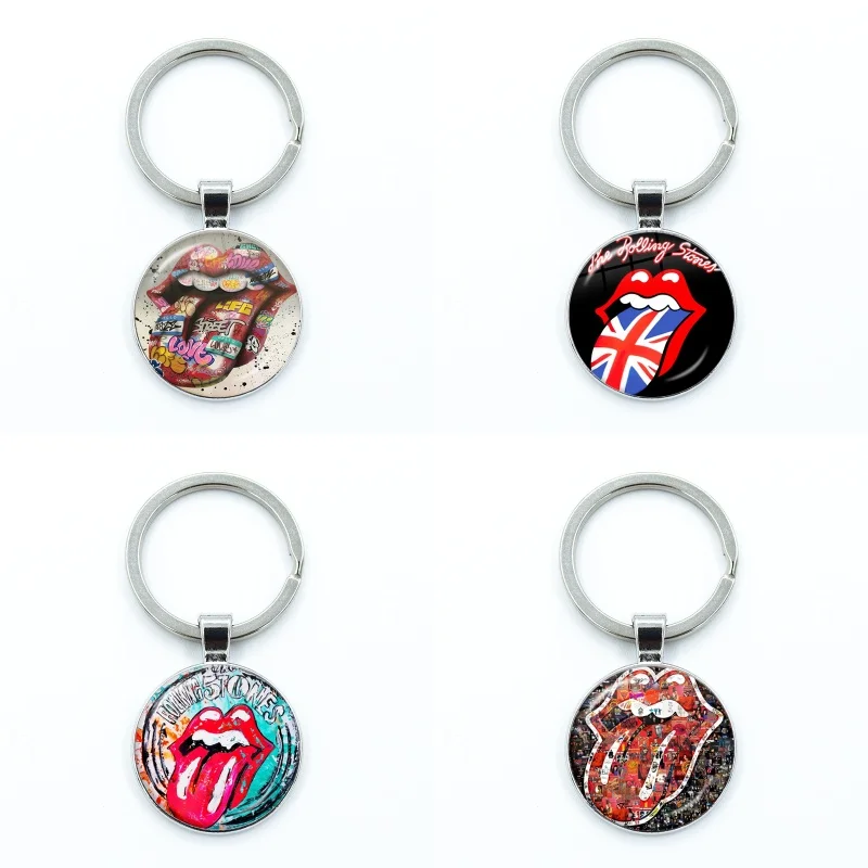 Классический браслет R-Rolling Rock Star стеклянный кулон брелок для ювелирных изделий