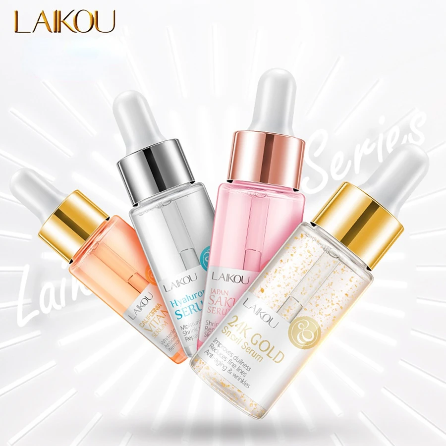 

Facial Serum Hyaluronic Acid Sakura Vitamin C Nicotinamide Whitening Moisturizing Remove Spots Face Essence Korean Skin Care