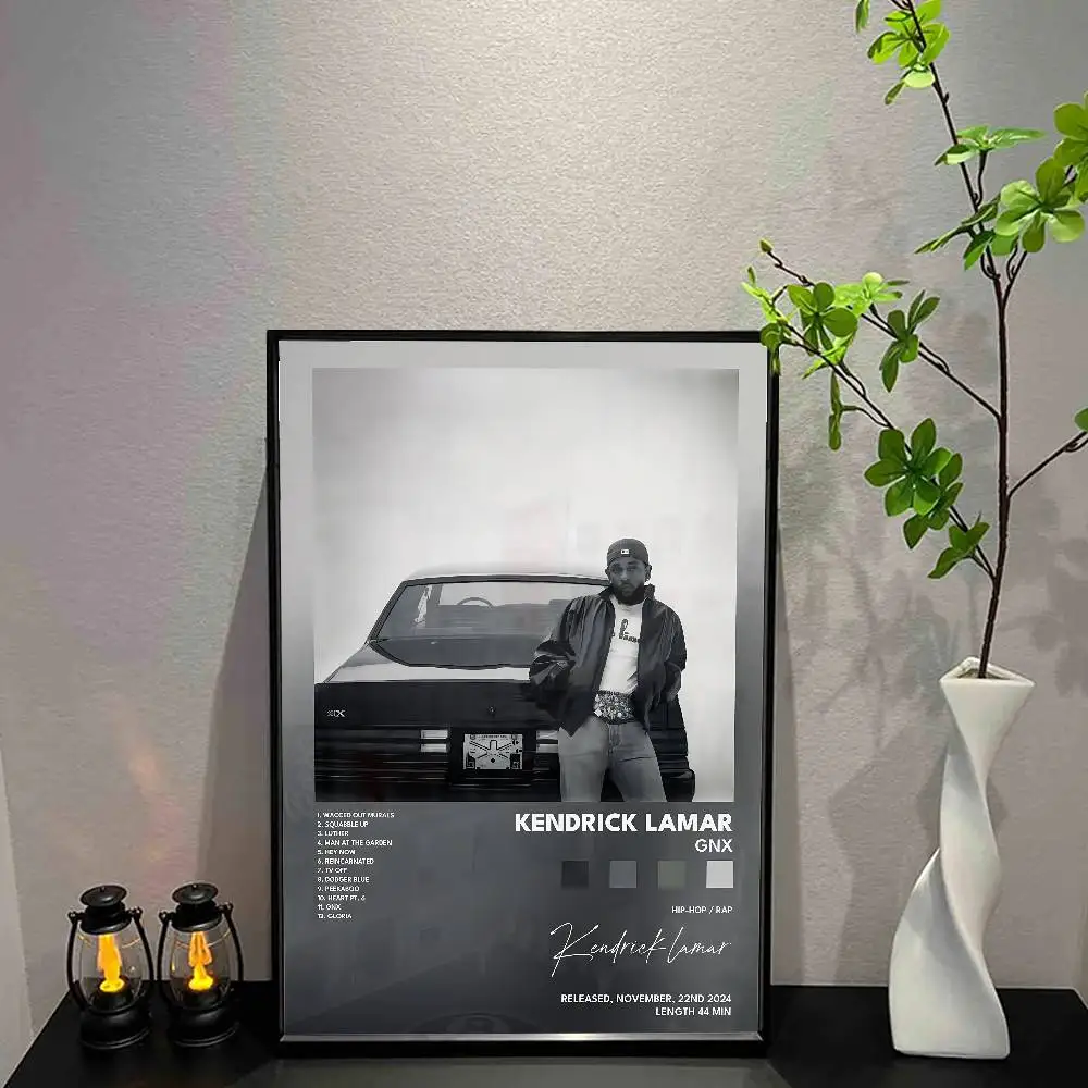 Фото K-Kendrick L-Lamar постер музыкальный альбом холст принт настенное искусство декор комнаты настенный художественный принт домашний декор 50X70 комната №1