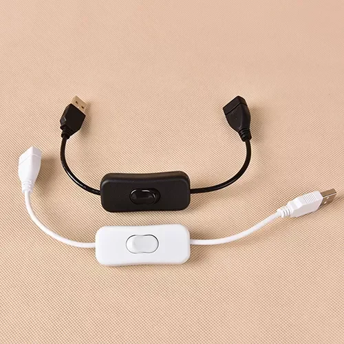 

USB-кабель Woo power из меди, штекер-гнездо, кабель включения/выключения, переключатель питания светодиодный светодиодной лампы, 28 см