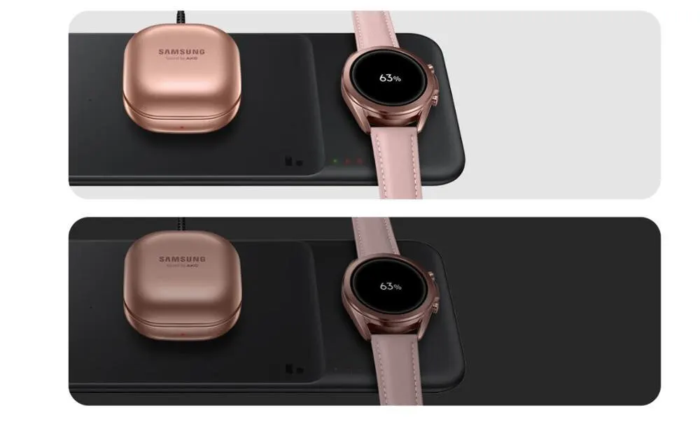 original samsung 3in1 fast wireless charger ep p6300 trio pad for galaxy series phones galaxy buds 2prolive galaxy watch 4 3 free global shipping