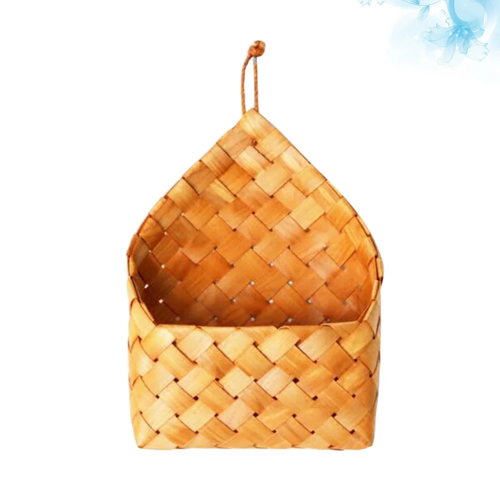 

Basket Wall Storage Hanging Organizer Holder Flower Decor Over The Wovendoor Rattanseagrass Wicker Mounted Organizers Natural