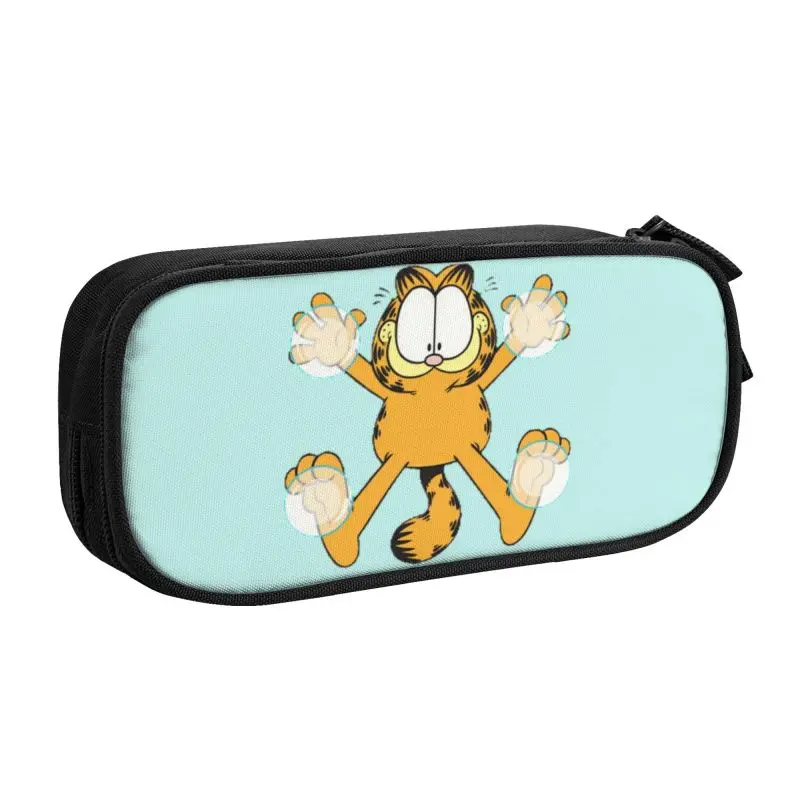 Индивидуальный милый чехол для карандашей с изображением кота девочек и