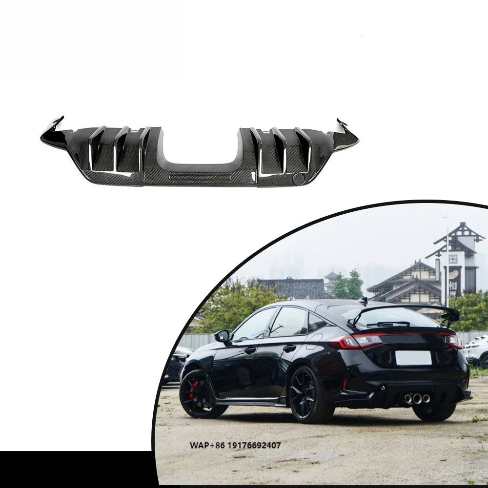 Фото Автомобильные бамперы подходят для Supre High End Upgrade, задний диффузор из углеродного волокна для автомобильных бамперов Honda Civic Type R №1