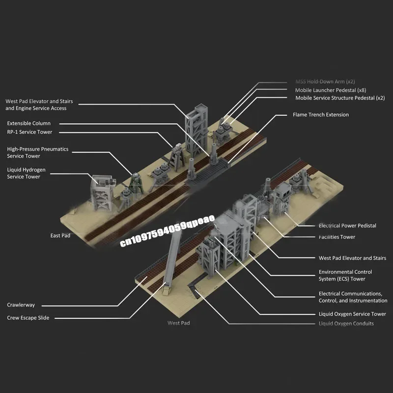 Новинка, 5888 шт., популярная серия космических технологий, Moc Launch Complex 39, модель, головоломка на заказ, креативные идеи «сделай сам», детская игрушка, подарок на день рождения (art.: 3920d0e25b488) - 3920d0e25b488