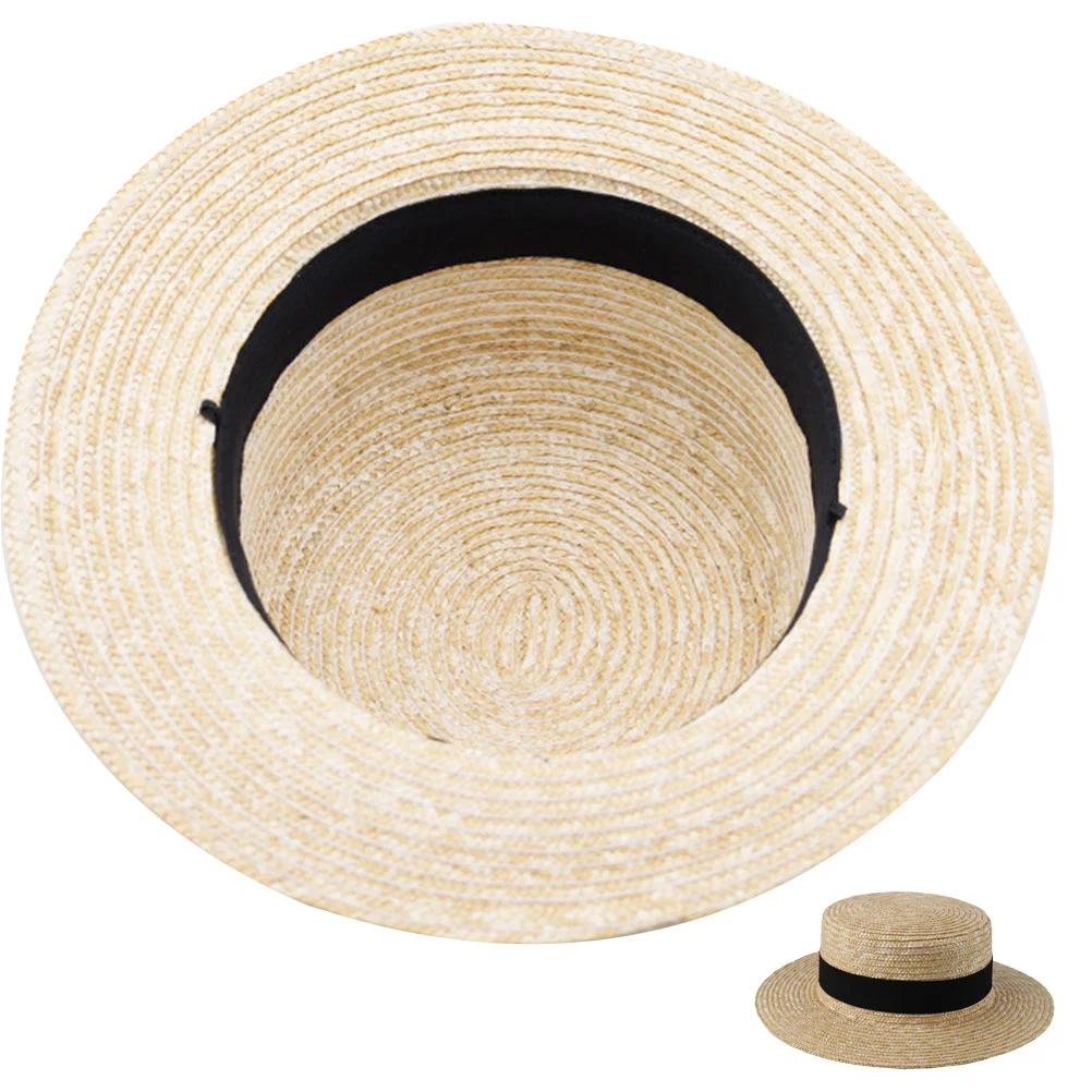

Соломенная плетеная пляжная шляпа, женская шляпа с широкими полями, женская летняя пляжная шляпа, пляжная шляпа с солнцезащитным козырьком
