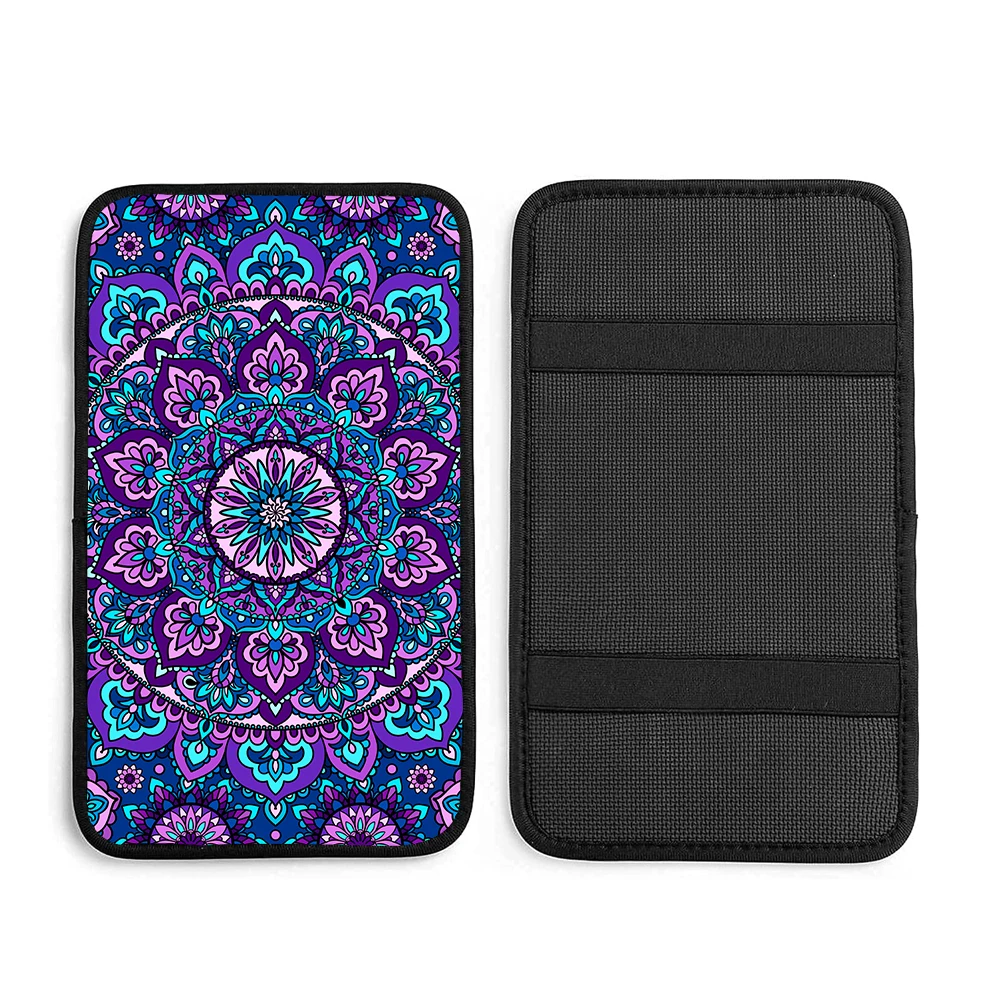 

AIMAAO Purple Datura center console cover automobile lady general vehicle truck automobile armrest decorative pad