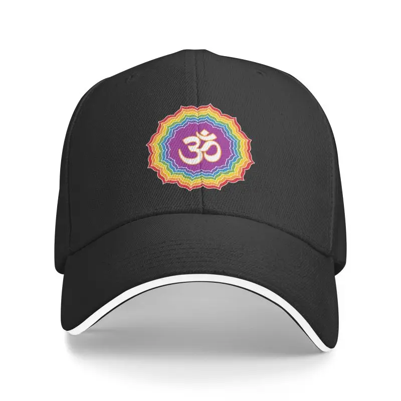 

Classic Seven Chakras Colors Baseball Cap for Men Women Breathable Buddha Mandala Flower Dad Hat Sun Protection