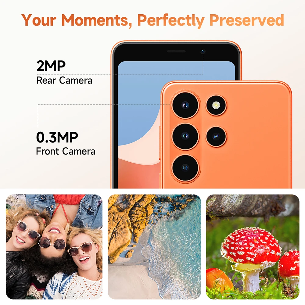 【Новинка 2026 года】 Ulefone Note 22 4G — мини-смартфон на Android 16 Go (3 ГБ ОЗУ + 32 ГБ ПЗУ), мобильный телефон со съемным аккумулятором 3000 мА·ч и 5.0-дюймовым дисплеем (art.: 3920dae01e096) - 3920dae01e096