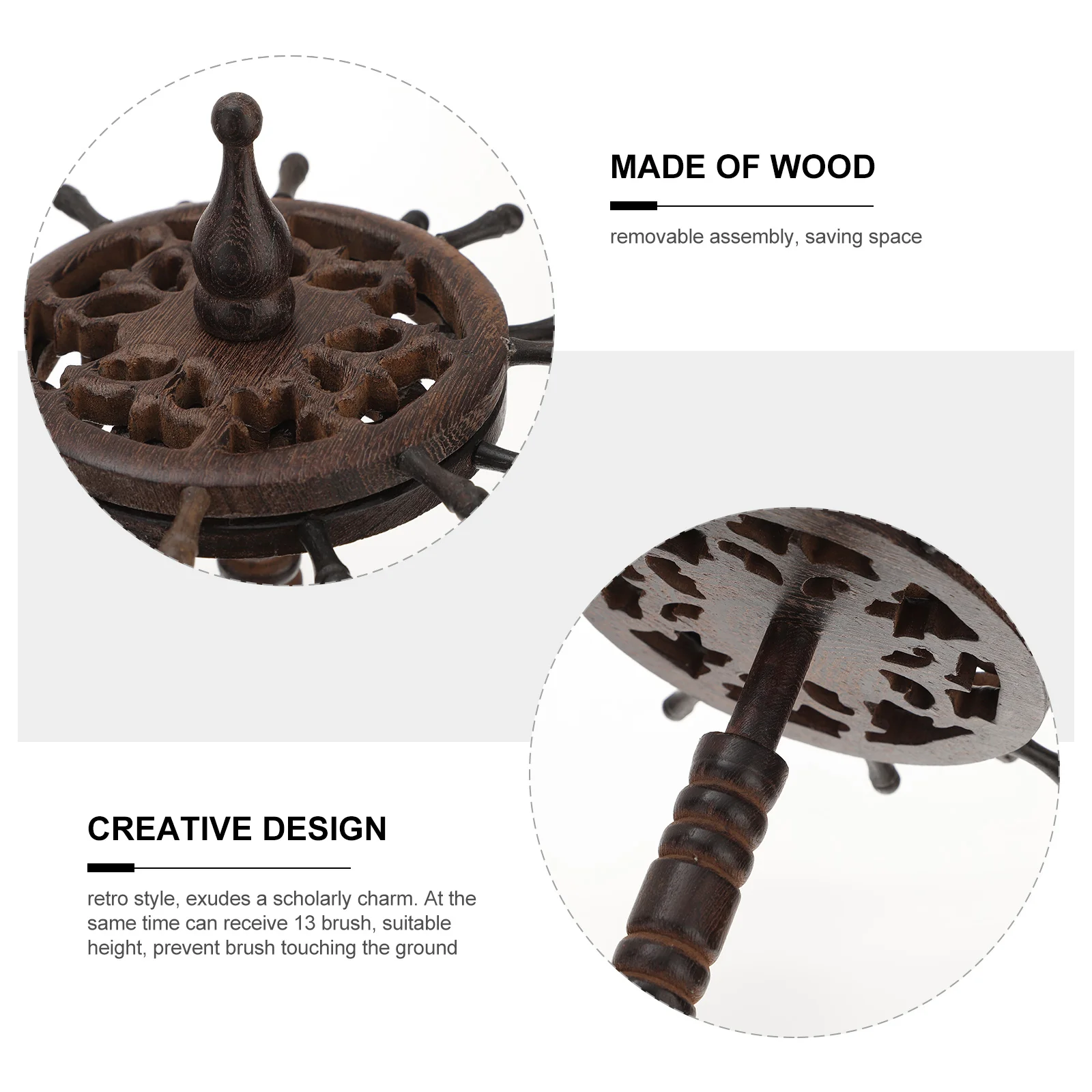 Вешалка для кистей круглая основа ручка канцелярские товары стойка отдыха