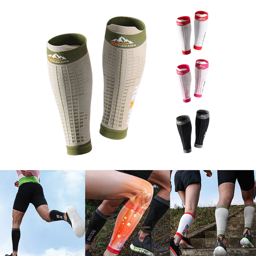 1 Pair Calf Leg Running Compression Sleeve Socks Shin Splint Support Brace Guard Nylon Sports Football Yoga Cycling Leg Socks