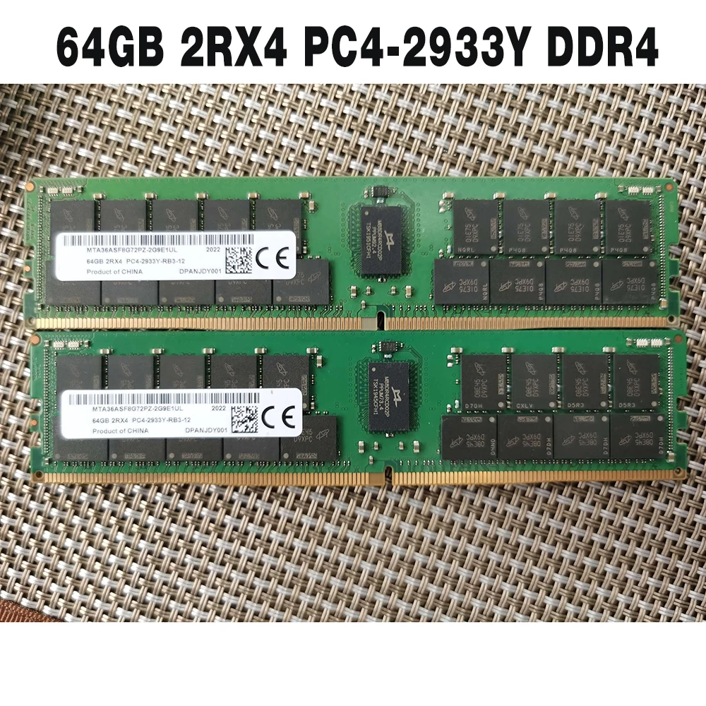 

1PCS MTA36ASF8G72PZ-2G9E For MT Server Memory Fast Ship High Quality RAM 64GB 64G 2RX4 PC4-2933Y DDR4 2933 REG