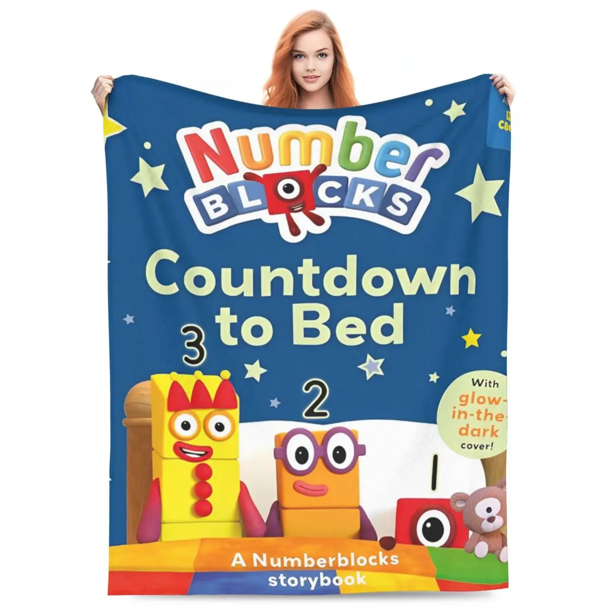 N-Numberblocks-s мультяшное одеяло теплая мягкая новинка плюшевое постельное белье