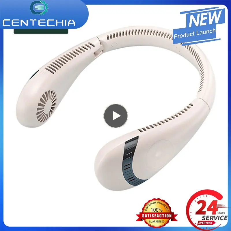 

Neck Fan Abs 360° Rotation Bladeless Fans Neckband Fans 선풍기 Sports Cooling Fan Usb Rechargeable 3 Gears Adjustable Ventilador