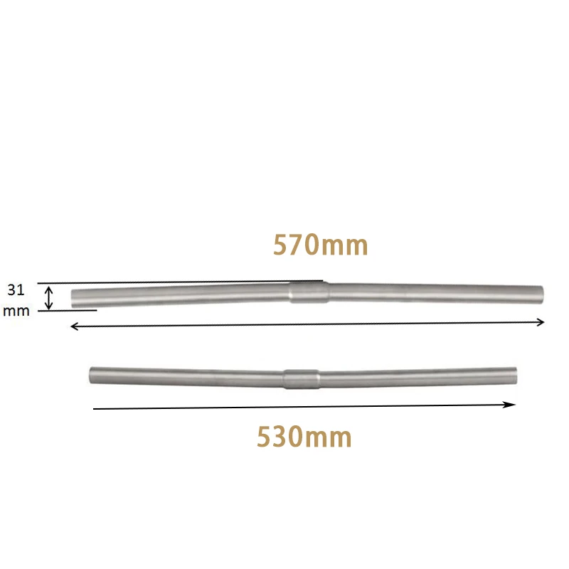 Titanium S-TYPE flat Handle Bar 25.4mm for Dahon/ for Brompton bike /for Birdy-Ti