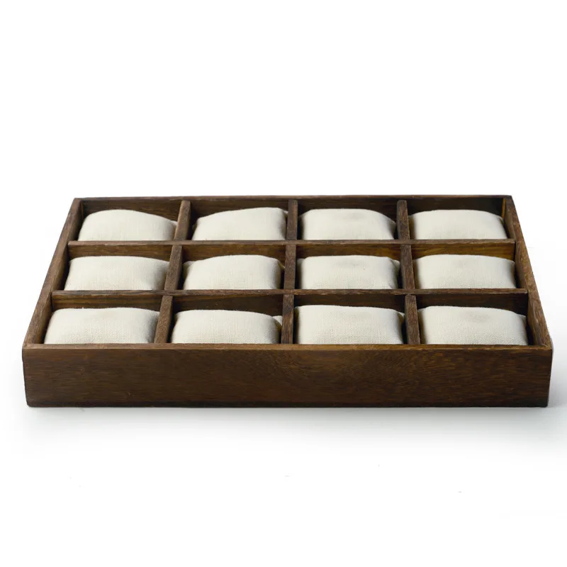 

Watch Box Organizer Wood 12 Lots Retro Wooden Cases Storage Boxes For Men Watch Vintage Collection Present Cabinet Jewelry Trays