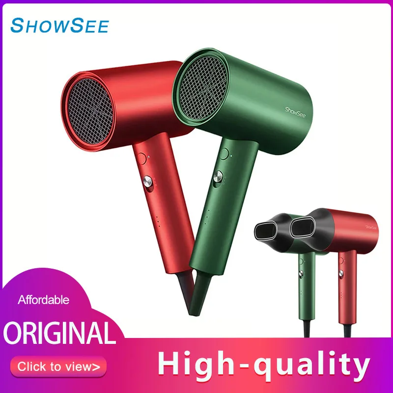 

Фен для волос Xiaomi SHOWSEE A5, 1800 Вт, 55 ℃, постоянная температура