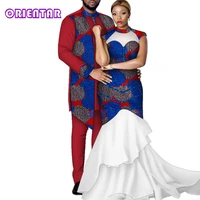 new couple outfit african print clothes for lovers 2 pcs set dashiki women dresses and men suit patchwork robe african dresses
