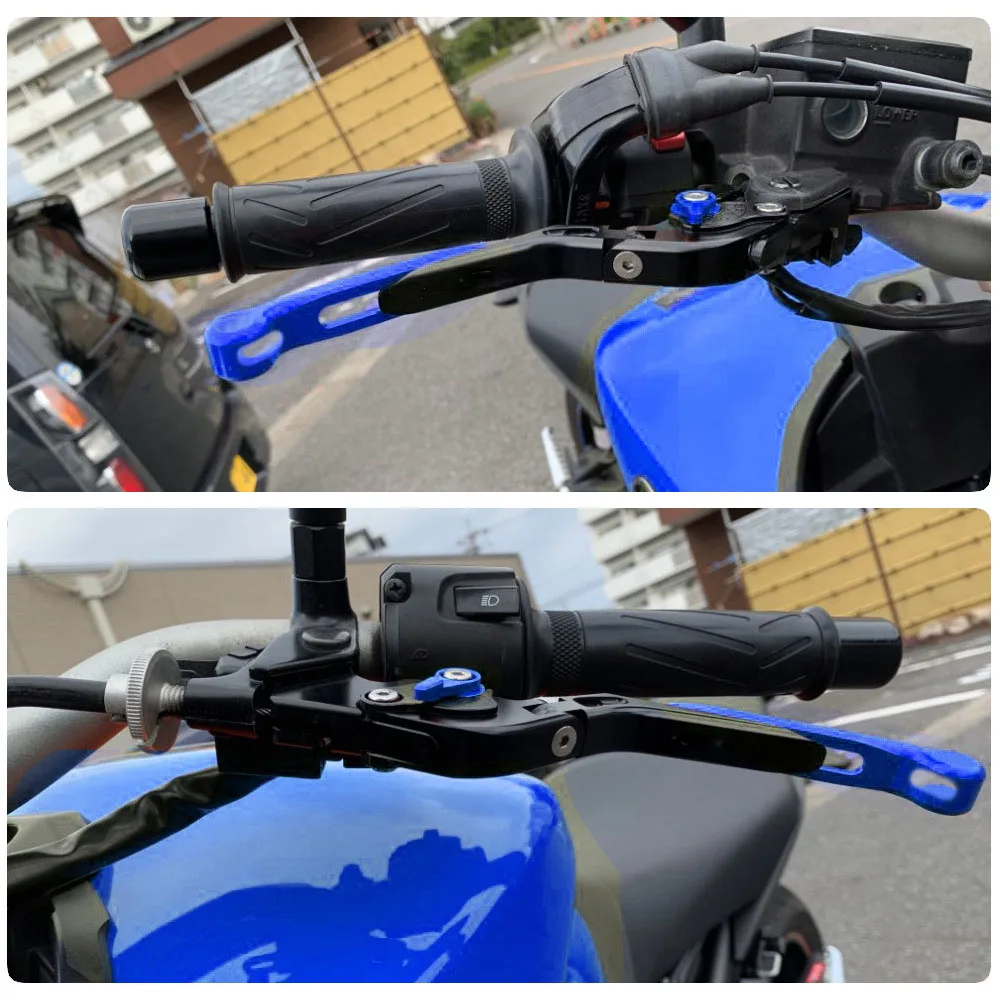 Фото Для мотоцикла Yamaha YZF R1 2004-2008: Комплект регулируемых складных рычагов тормоза и сцепления с рукоятками, изготовленных на ЧПУ №4