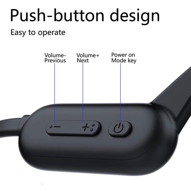 

Bone Conduction Earphones IPX8 Waterproof Swimming Bluetooth Wireless Headphones With 8G Memory Mp3 Music Mic For Smartphones