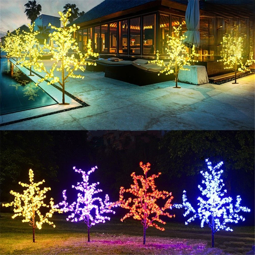 Светодиодные фонари для деревьев вишни квадратный декор водонепроницаемые