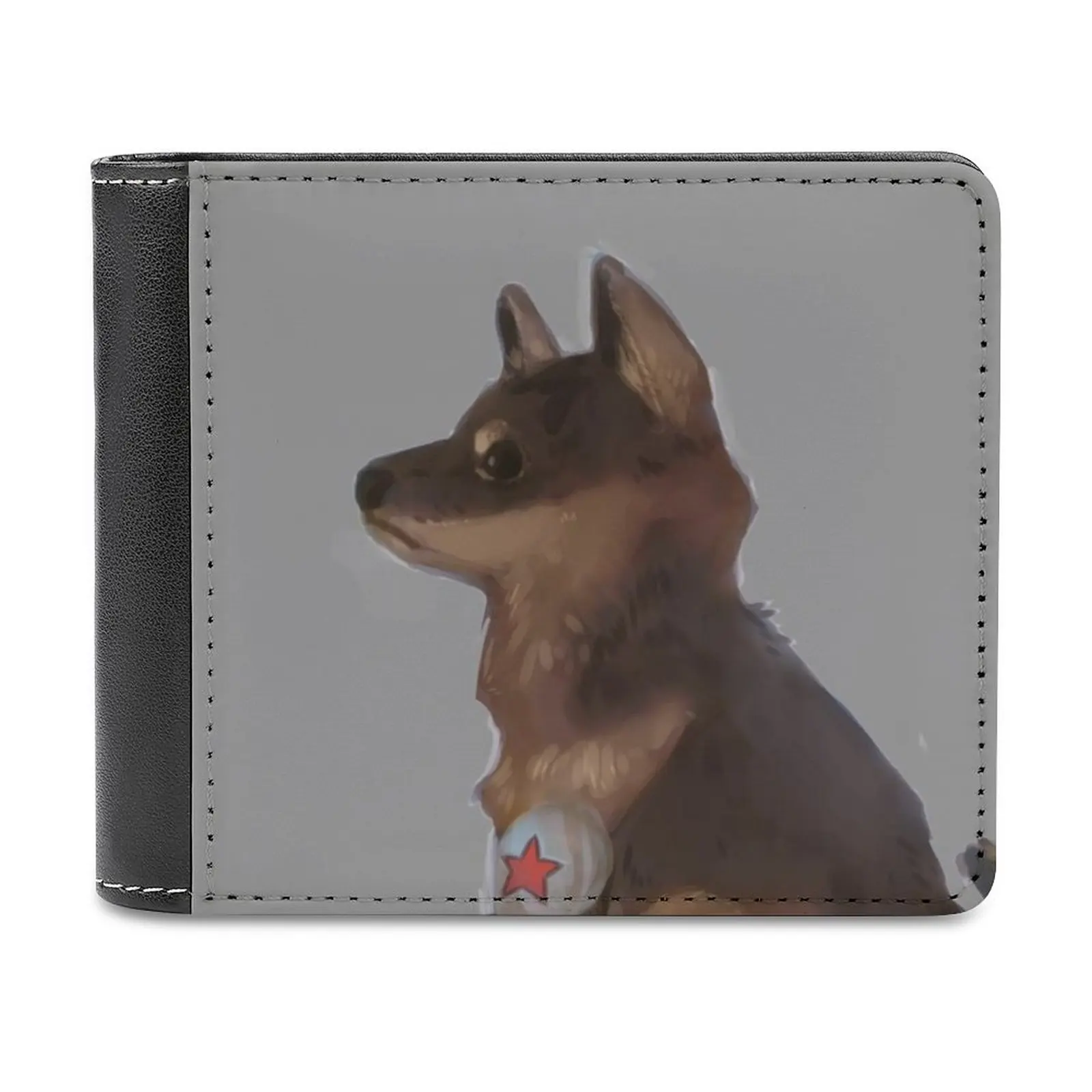 

Leather Wallet Credit Card Holder Luxury Wallet Mcu Bucky Buckybarnes Dogs Puppy German Shepherd Personalized Wallet Pattern