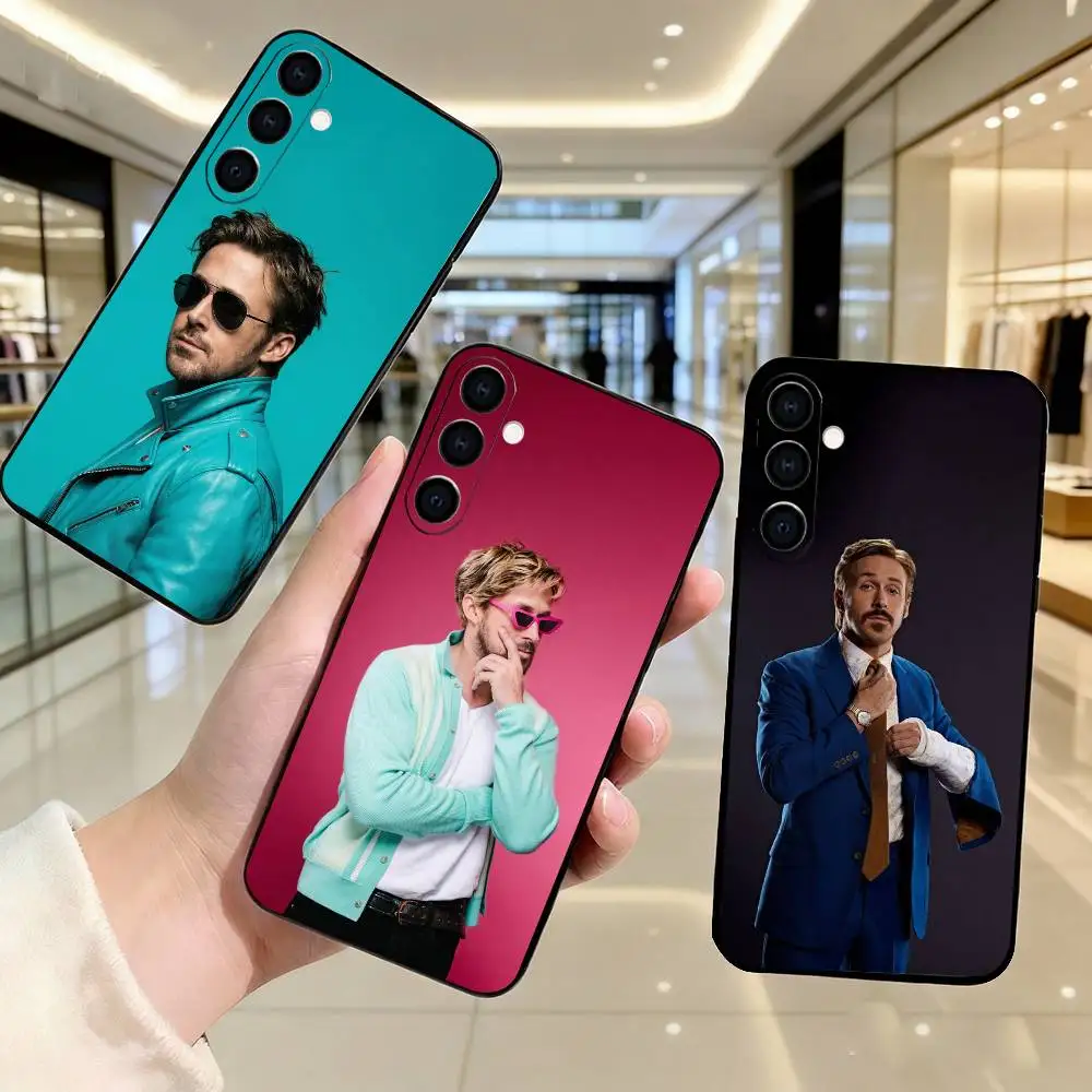 Фото Чехол для телефона R-Ryan Gosling Rapper Funny, черный, силиконовый, мягкий, для Samsung Galaxy A73, A72, A71, A70, A53, A52, A51 №1