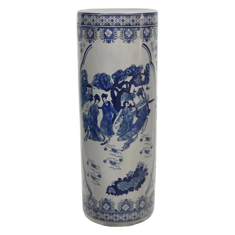 

Ladies Blue & White Porcelain Umbrella Stand