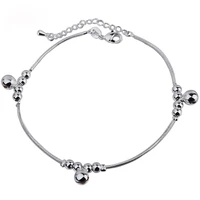 new anklet female sterling silver retro with bell anklet female models with sound sexy summer fashion anklet jewelry