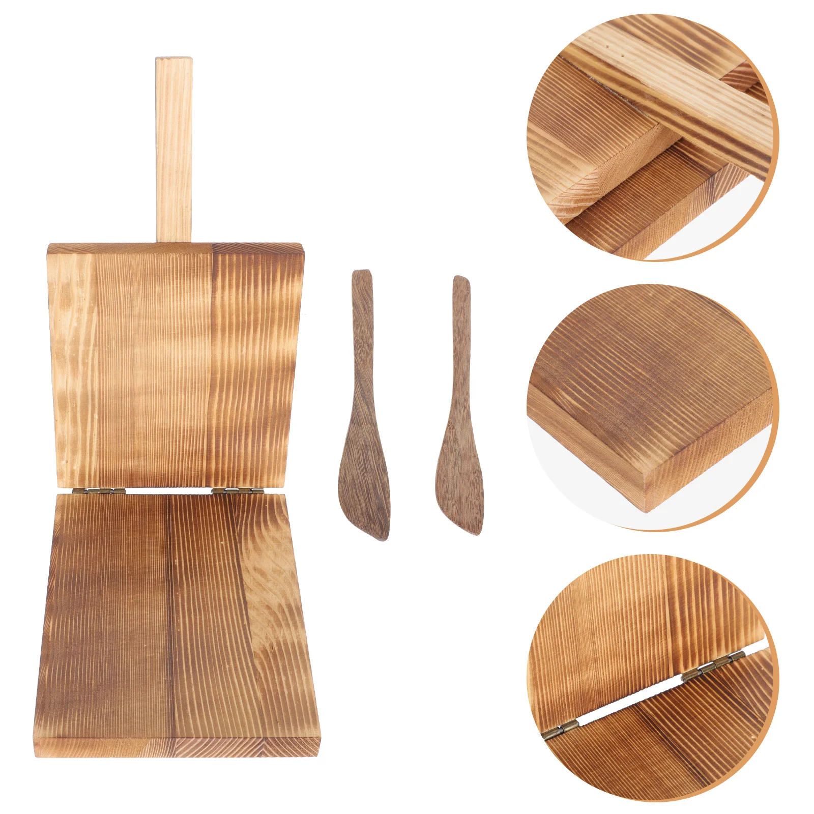 

Dumpling Skin Pressing Plate Wrapping Tools Waffle Machine Paper Presser Wrappers Wooden Dough Supplies Steam