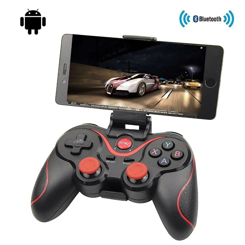 

Wireless Joystick Support Bluetooth 3.0 T3/X3 Gamepad For PS3 Gaming Controller Control for Tablet PC Android Phone With Holder