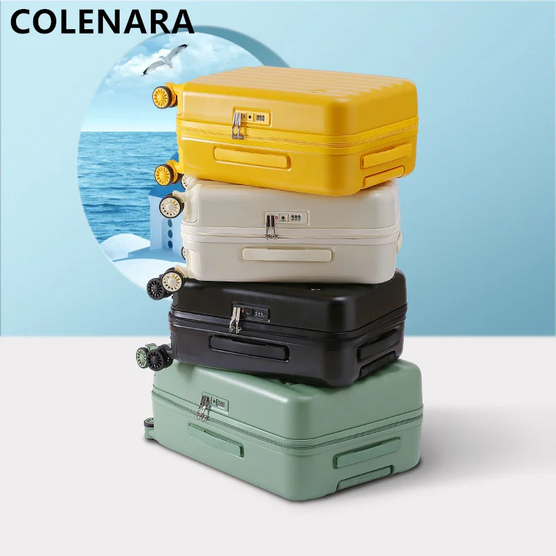 COLENARA The New Luggage Girl Cute Korean Version of The Trolley Case Male Password Box Portable Boarding Box Rolling Suitcase