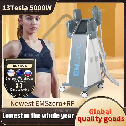 2023 DLS EMS lim Neo Power 5000W 13 Tesla Hiemt Body Sculpt machine 4 Handle Pelvic Pad