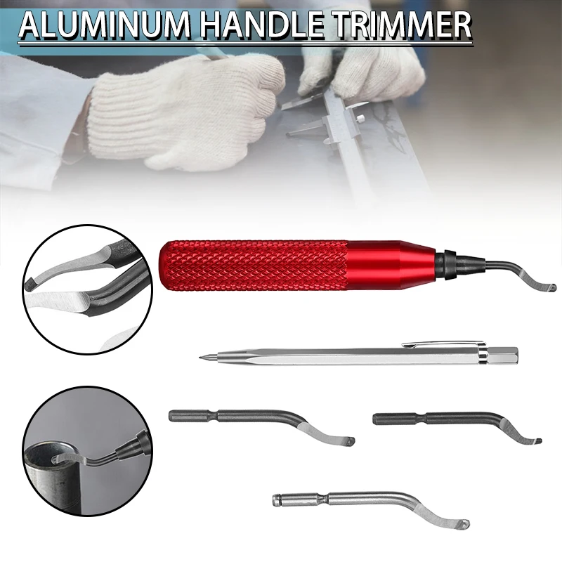 

Набор инструментов для удаления заусенцев с рукояткой, вращающийся инструмент с лезвием, скребок для ножа, инструменты для удаления заусенцев из пластика, металла, дерева