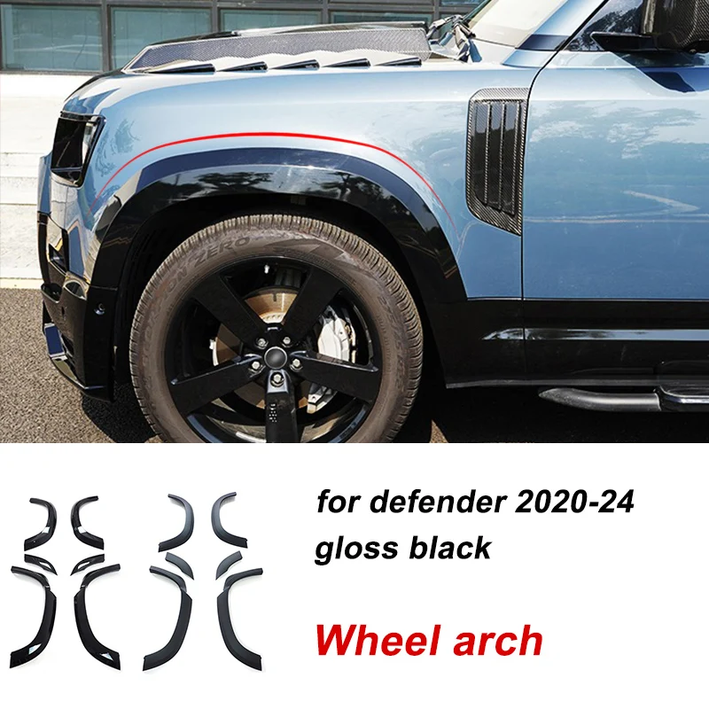 Свод колеса для Land Rover Defender 110 2020-2023 глянцевые черные Брызговики нового